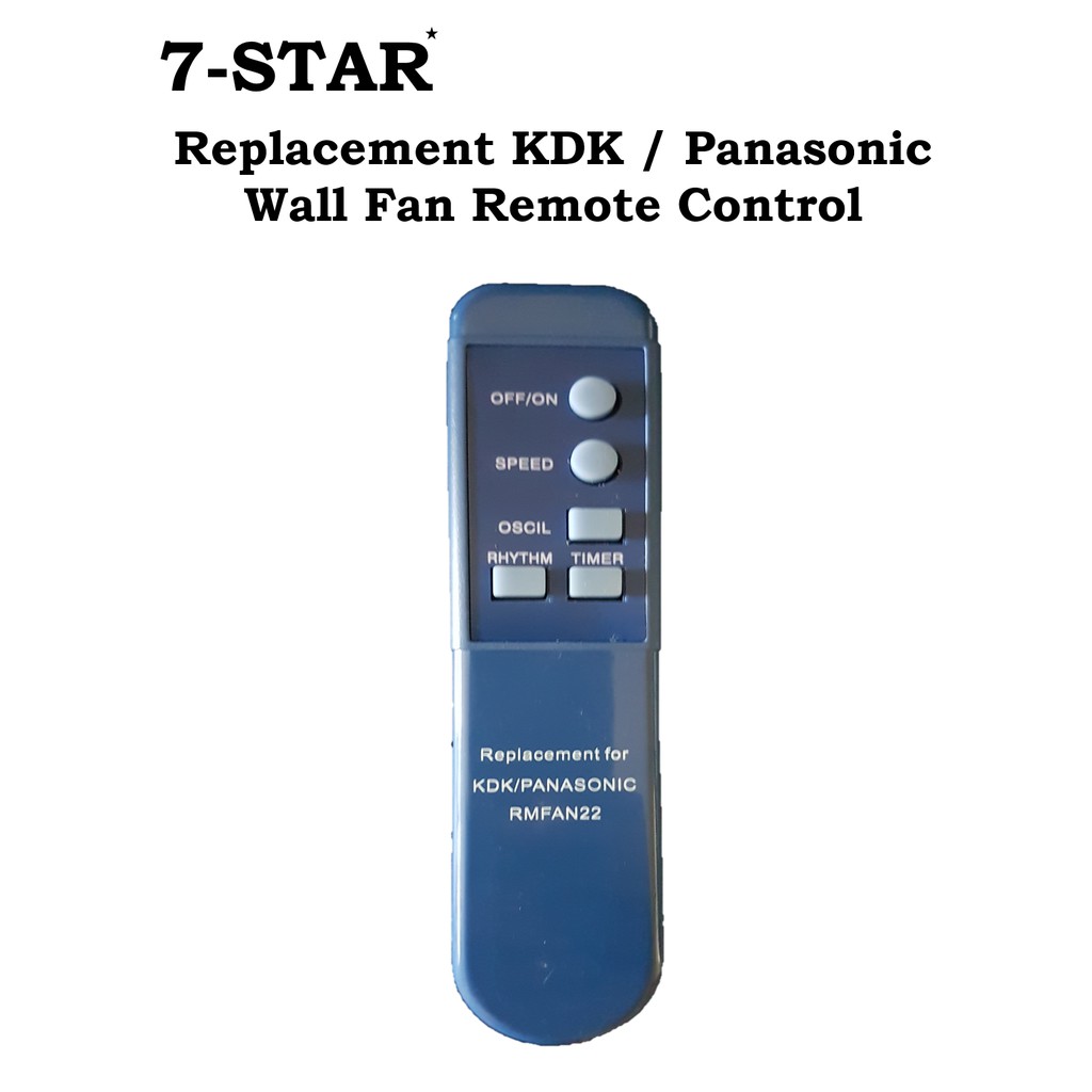 KDK / Panasonic / National Wall & Stand Fan รีโมทคอนโทรล