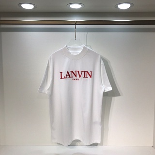 [S-5XL]เสื้อยืด แขนสั้น คอกลม ผ้าฝ้าย พิมพ์ลายตัวอักษร Lan vin