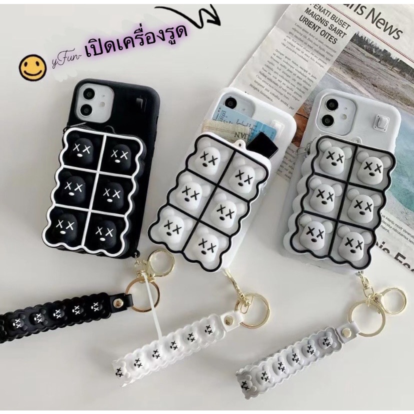 เคส (POP ITUP) แบบกระเบ๋ามีสายสะพายมือiPHONE iP6PLUS iP78PLUS iP11 iP11PROMAX iP12 iP12PRO iP12PROMA