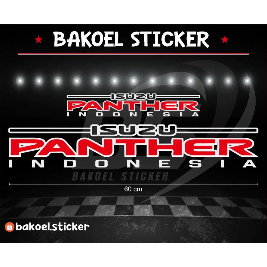 Izusu Panther Sticker สําหรับกระจกรถยนต์