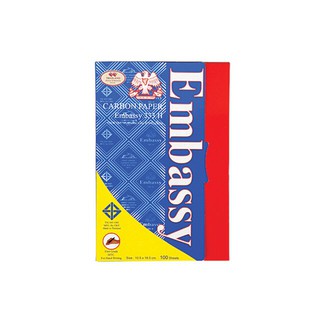 กระดาษคาร์บอน สีน้ำเงิน EMBASSY 333H บรรจุ 100 แผ่น/กล่อง ของแท้ 100%