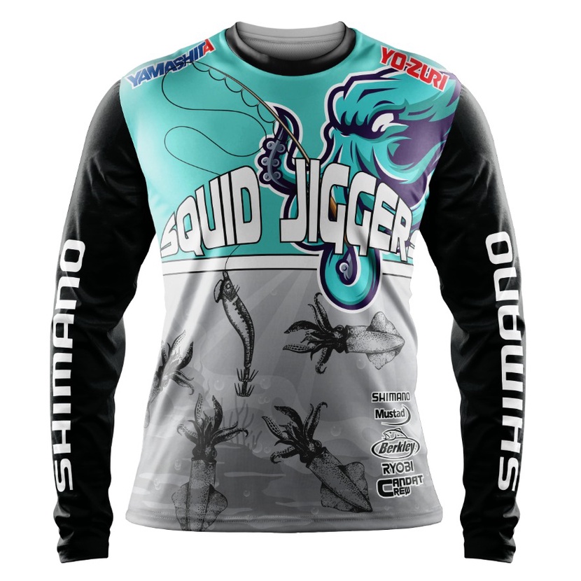 BAJU CANDAT SOTONG (SQUID JIGGERS JERSEY ) saiz xs-8xl