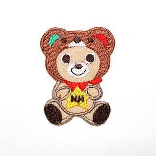 [ ตัวรีดติดเสื้อ ลาย หมี ตุ๊กตาหมี น่ารัก ] Teddy Bear Patch งานปัก DIY ตัวรีดสัตว์ ตัวรีด เสื้อ กระเป๋า เด็ก อาร์ม แนวๆ