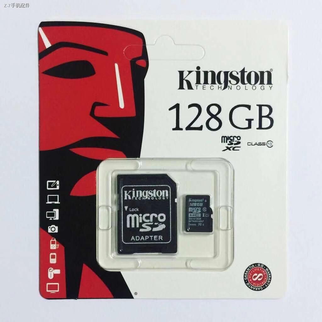 ◈∋♕Kingston Memory Card Micro SD SDHC 128GB Class 10 ของแท้2GB 4GB 8GB 16GB 32GB 64GB 128GB