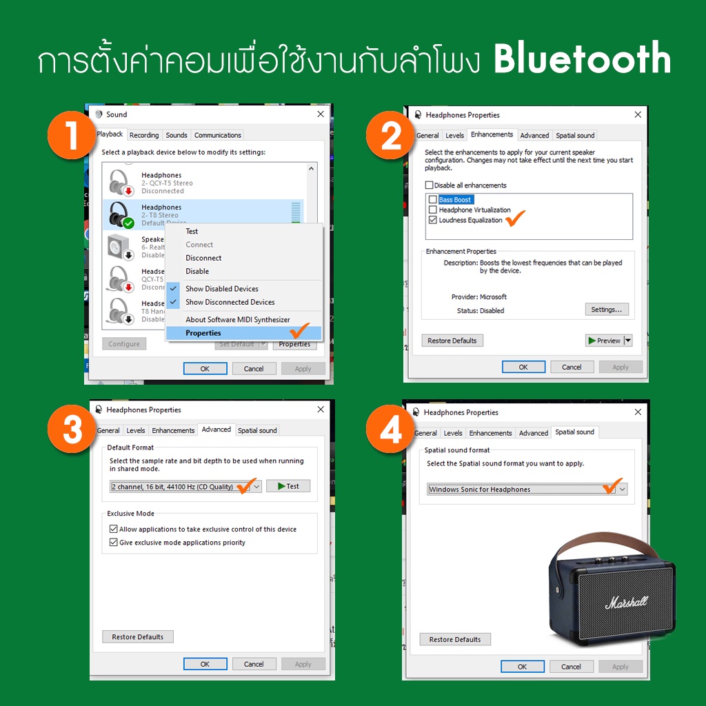 UGREEN รุ่น 80889 USB Bluetooth 5.0 รับ-ส่งสัญญาณ Bluetoothสําหรับหูฟัง, เม้า, คีบอร์ด ไร้สาย *รองรับเฉพาะ PC, Notebook