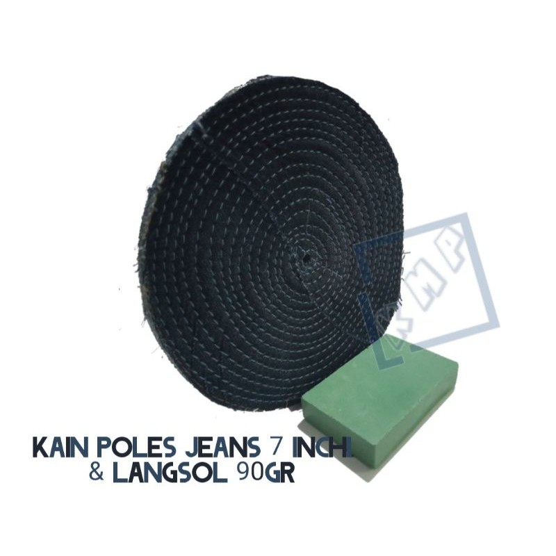 ผ้าขัดเงากางเกงยีนส์ 7 นิ้ว & 90g LANGSOL