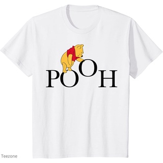 แขนสั้นcrew neckเสื้อยืดคอกลม แขนสั้น ผ้าฝ้าย พิมพ์ลาย Winnie the Pooh แฟชั่นฤดูร้อน สําหรับผู้ชายS-XXXXL