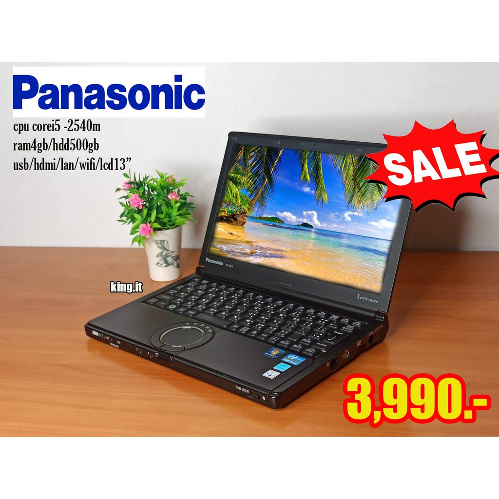 Notebook Panasonic cpu Core i5-2540m speed 2.60 Ram4 Hdd 500