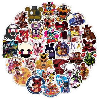 Five Nights at Freddys สติกเกอร์กันน้ำรูปแบบที่แตกต่างกัน, 50 ชิ้น