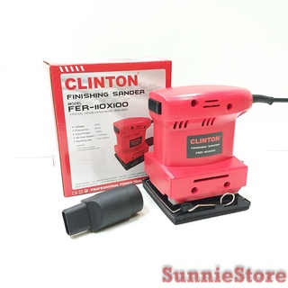 CLINTON FER-110x100 เครื่องขัดกระดาษทรายแบบสั่น เครื่องขัดไม้ FINISHING SANDER