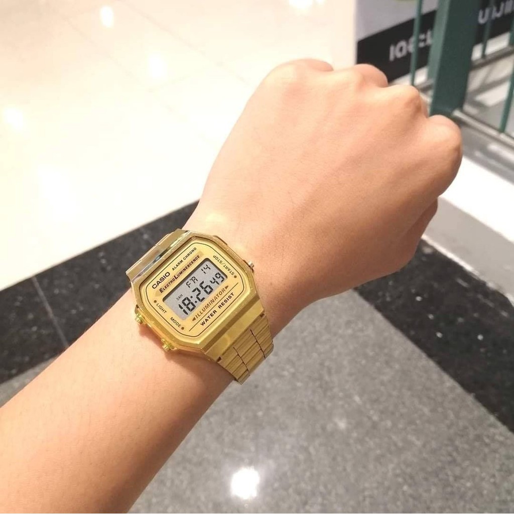 นาฬิกา CASIO A168wg ของแท้!! รับประกันขึ้นศูนย์  1 ปีเต็ม