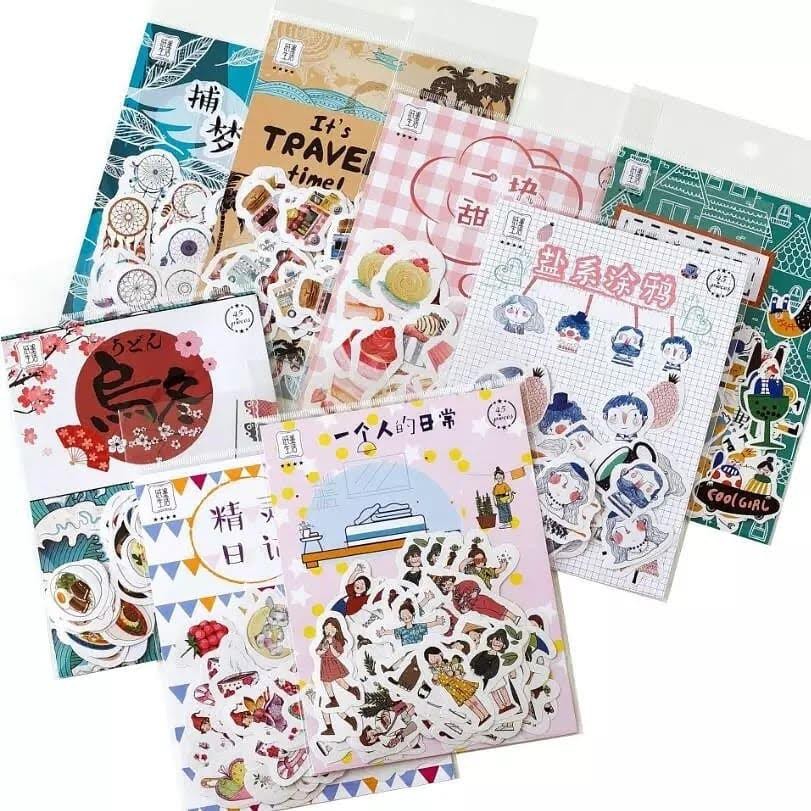 Wednesday stickers สติ๊กเกอร์ ไดคัท สติกเกอร์ชุด Kawaii Japan