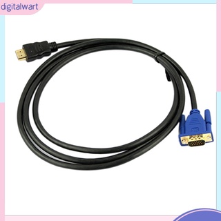 Dg 6 1 . 8 มม . Vga Hdmi Gold Male To Vga Hd - 15 Male 1080 P Hdmi - Vga M / M