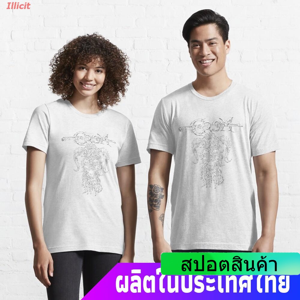Illicit เสื้อยืดลำลอง Crom (For Dark Shirts) T-Shirt Essential T-Shirt Men's Women's T-shirts