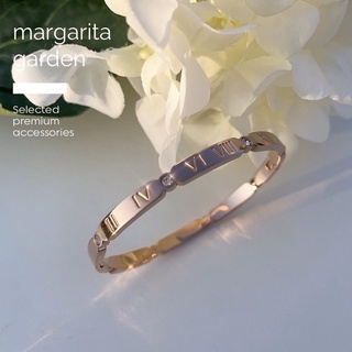 「 โค้ด ZJRP2 ลดทันที 45.- | ช้อปขั้นต่ำ 300.- 」 Margarita Soft &amp; Sweet Numeral Roman Bangle