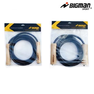 เชือกกระโดด BIGMAN รุ่น Super Black สีดำ ด้ามไม้ (1 เส้น) เชือกออกกำลังกาย เชือกนักมวย บิ๊กแมน