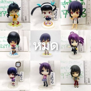 (แท้/มือ1,2) Banpresto Kuji BAKE Nise MONOGATARI Araragi Karen,Kanbaru Suruga,Tsubasa Hanekawa,Senjougahara Hitagi