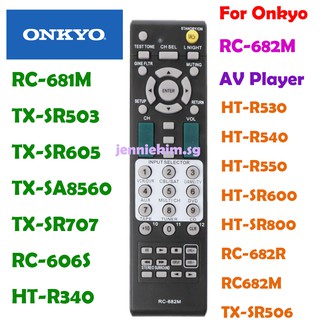 ใหม่ รีโมตคอนโทรล แบบเปลี่ยน สําหรับเครื่องเล่น AV Onkyo RC-682M RC-682R RC682M TX-SR506 RC-681M TX-SR503 TX-SR605 TX-SA8560 TX-SR707 RC-606S HT-R340 HT-R530 HT-R540 HT-R550 HT-SR600 HT-SR800