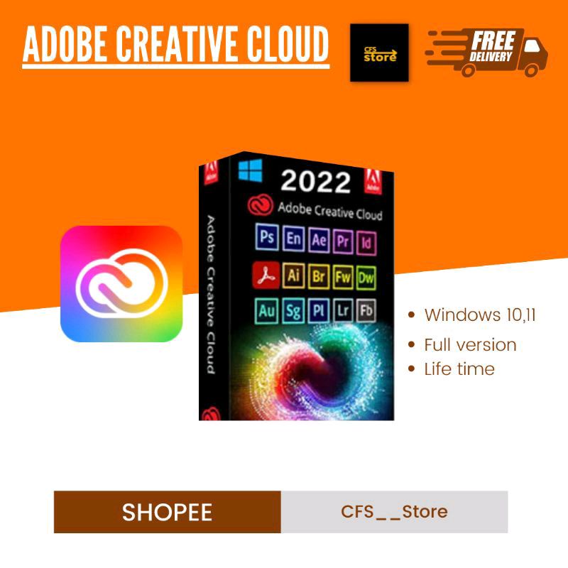 Adobe CC 2022 รวมโปรแกรมAdobeทั้งหมดใช้ได้ยาวๆไม่หมดอายุ forwindows