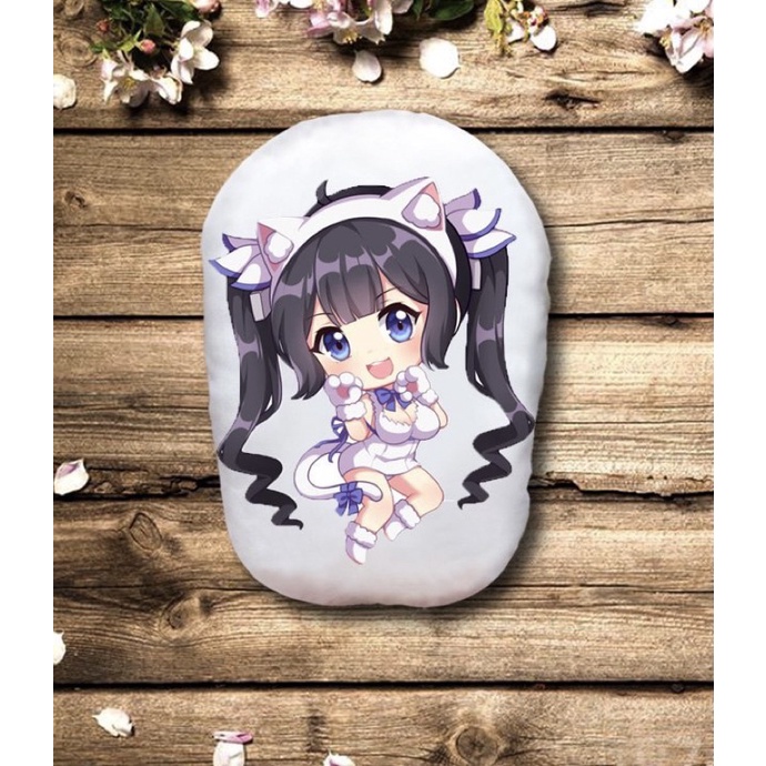 Hestia Danmachi ตุ๊กตาหมี 2 ด้าน / Danmachi Hestia หมอนกอดอนิเมะ