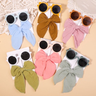 2Pcs/Set Sweet Print Bows Hair Clips for Kids Girls with Cartoon Sunglasses Bowknot Hairpins Headwear Fashion Hair Accessories