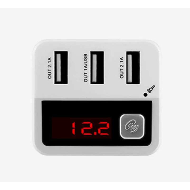 ที่ชาร์จในรถ สายชาร์จ usb charger FM Transmitter Wireless Handsfree In-Car Bluetooth Car Kit 5V/5.2A