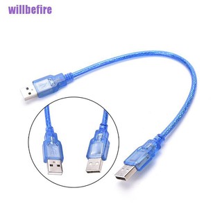 Willbefire 2016 อะแดปเตอร์เชื่อมต่อข้อมูล usb 2.0 type a ตัวผู้ เป็น usb ตัวผู้ 30 ซม.