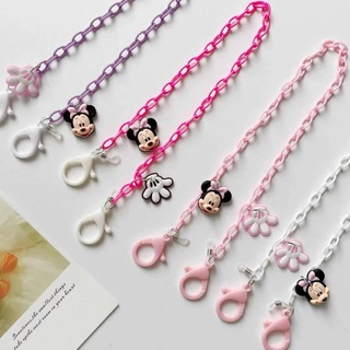 Creative Cartoon Little Mouse Candy Color Acrylic Necklace Glasses Chain