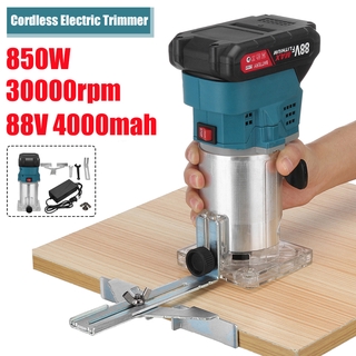 เครื่องตัดไม้ไฟฟ้าไร้สาย 88V 850W พร้อมแบตเตอรี่ สําหรับงานไม้ Makita