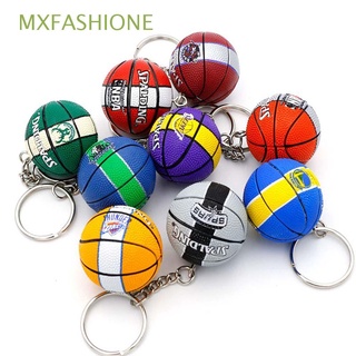 Mxfashione พวงกุญแจ จี้บาสเก็ตบอล สีสันสดใส ของขวัญเด็กผู้ชาย เครื่องประดับแขวนกระเป๋า เด็ก ตกแต่งพวงกุญแจ