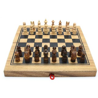 หมากรุกฝรั่ง ใหญ่ (Wood Folding Chess Set Large)