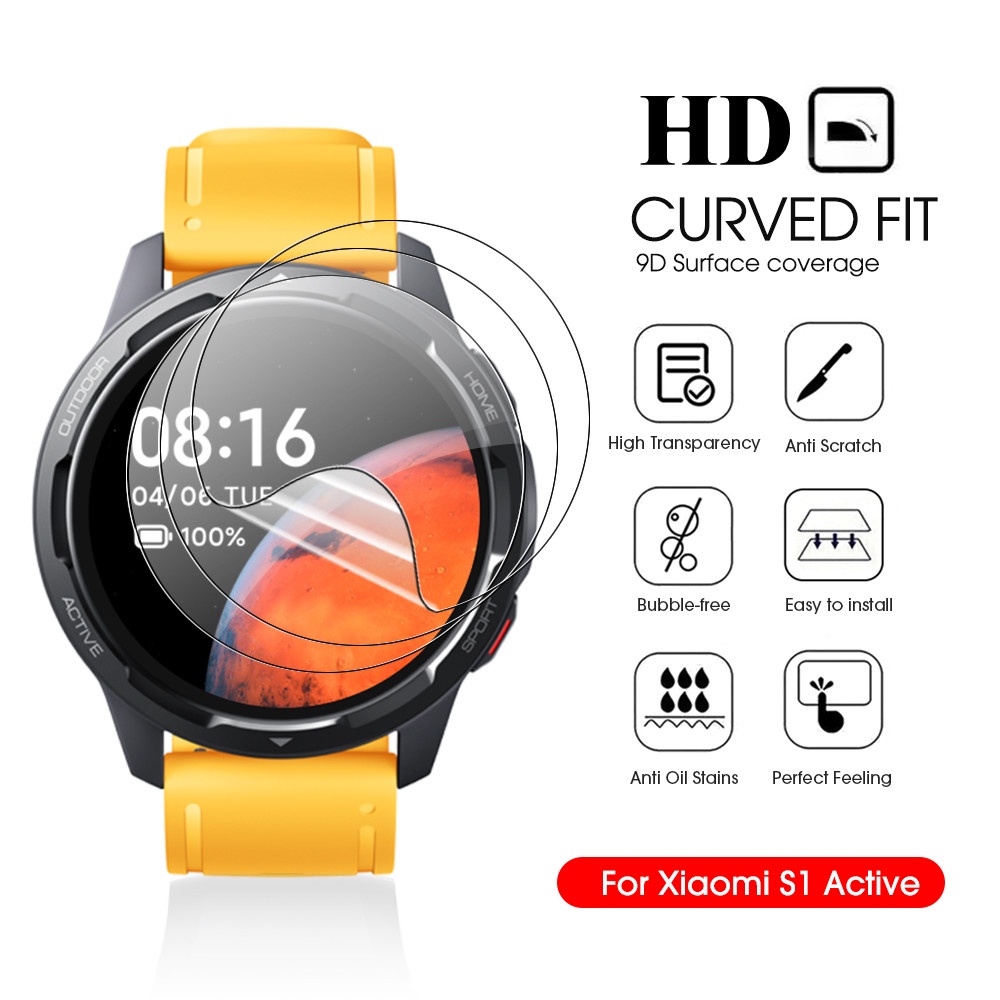 สําหรับ Xiaomi Watch S1 Active เต็มรูปแบบ HD โปร่งใส สมาร์ทวอทช์ ป้องกันหน้าจอ / HD TPU นิ่ม ฟิล์มไฮโดรเจล