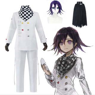 อะนิเมะ Danganronpa V3 Ouma Kokichi คอสเพลย์เครื่องแต่งกายชุดนักเรียนเสื้อคลุมครบชุด