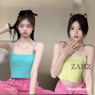 ZARZ.SHOP🍑พร้อมส่ง*มี8สี😍เสื้อสายเดี่ยว เริ่มด้วยเขียวเหนี่ยวทรัพย์32081