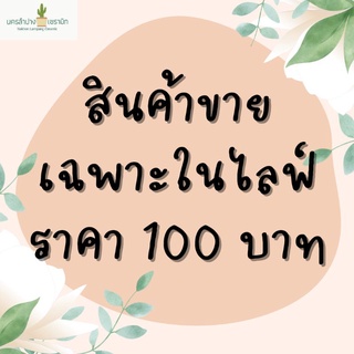 สินค้าราคา 100 บาท (ขายเฉพาะในไลฟ์)