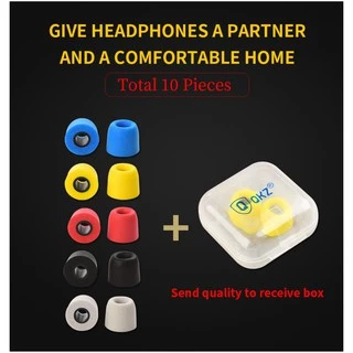 QKZ Earphone Memory Foam Tips จุกโฟม ใส่สบาย ไม่เจ็บหู ป้องกันเสียงรบกวนภายนอก การันตีของแท้ 100%
