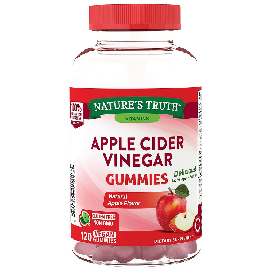 Nature's Truth USDA Apple Cider Vinegar 500 mg 120 Gummies