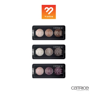 (ลดล้างสต๊อก) catrice deluxe trio eyeshadow คาทริซ เดอะลุคซ์ ทริโอ อายแชโดว์ เนื้อชิมเมอร์และเนื้อแมตต์ ติดทนนาน 2.2g