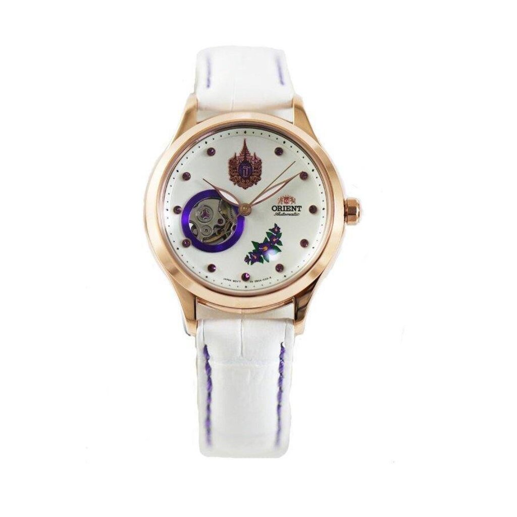 Orient Limited Edition นาฬิกาผู้หญิง สายหนัง รุ่น FDB0A00AW0 Princess Anniversary - White