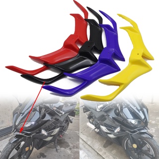 รถจักรยานยนต์ด้านหน้า Fairing Aerodynamic Winglets ABS ฝาครอบด้านล่างป้องกันสำหรับ Yamaha YZF R15 V3 2017-20