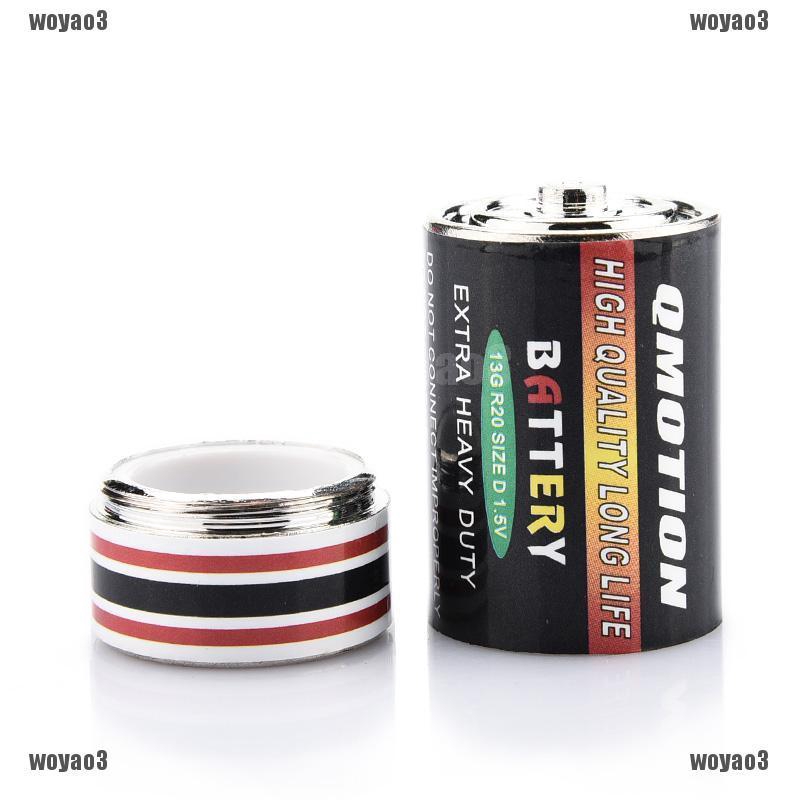 Secret Stash Diversion Battery Shape Safe Money Coins Pill Box Hidden