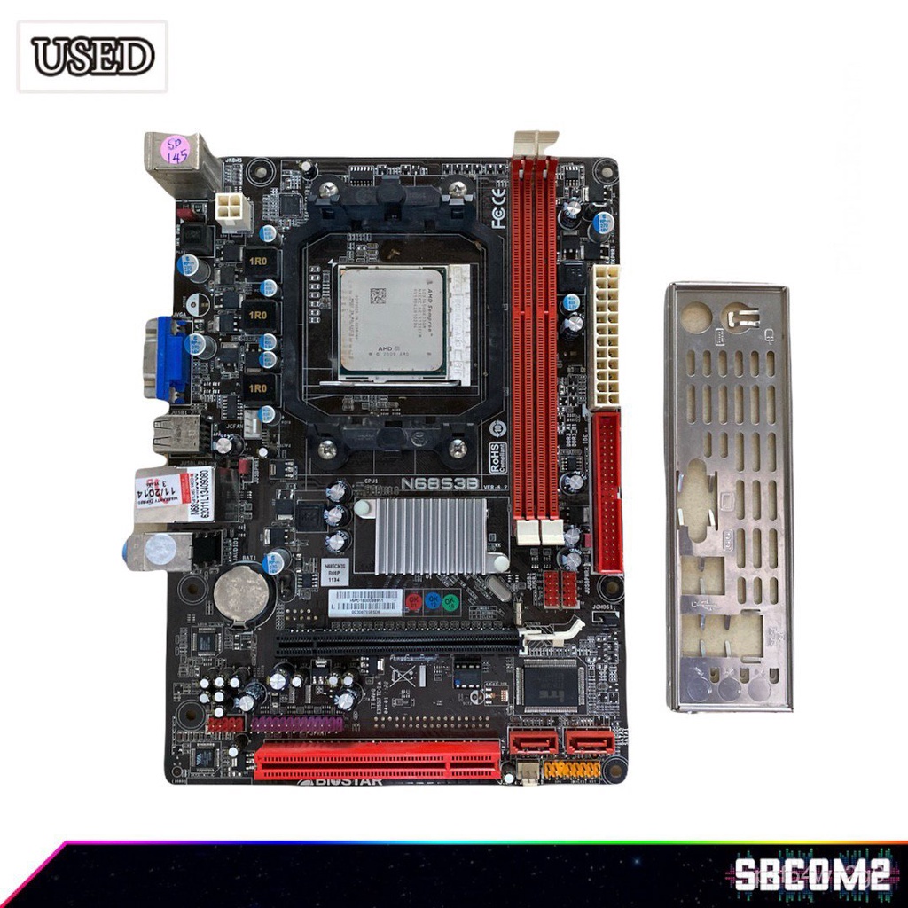 ◈SBCOM2 ชุดเซ็ท CPU AMD SEMPRON X1 145 1 CORE 1 THREAD + BIOSTAR N68S3B SOCKET AM3 สินค้ามีเพทหลัง รองรับแรม DDR3 สามา #3