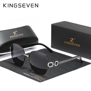 Kingseven ใหม่ แว่นตากันแดด UV400 ทรงสี่เหลี่ยม ลายผีเสื้อ ไล่โทนสี สไตล์วินเทจ เรโทร สําหรับผู้หญิง 2023