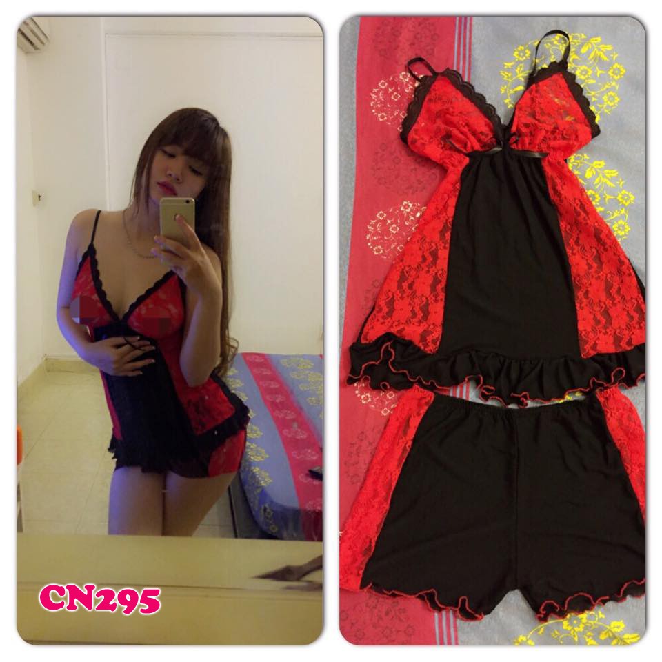 Cn295 - ชุดนอนตาข่าย