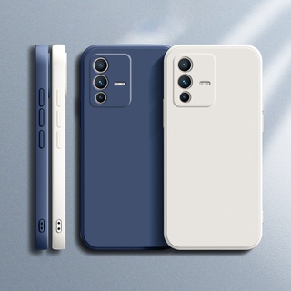 เคสซิลิโคนนิ่ม ทรงสี่เหลี่ยม หรูหรา สําหรับ VIVO V23 Pro V23E V23Pro 5G