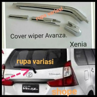 ฝาครอบที่ปัดน้ําฝนกระจกด้านหลัง โครเมี่ยม สําหรับ AVANZA XENIA ALL AVANZA ALL NEW XENIA VELOZ TEMPEL CHROME crome 2005 2006 2007 2008 2009 2010 2011 2012 2013 2014 2015 2016 2017 2018 2019 2020 2021