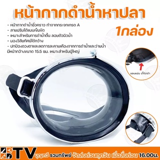 หน้ากากดำน้ำ 12อัน/กล่อง จับปลา ยิงปลา DIVE MASK KINUGAWA NO.250 (เลนส์กระจกเกรด A) รับประกันคุณภาพ