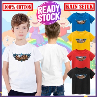 เสื้อยืดผ้าฝ้าย 100% พิมพ์ลาย Mobile Legend Baju Kanak Kanak Lelaki สําหรับเด็ก