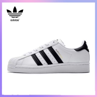 สินค้าลิขสิทธิ์แท้ Adidas Clover Superstar รองเท้าผ้าใบผู้ชายและผู้หญิง