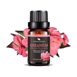 100% Geranium Essential oil ขนาด 10 ml. น้ำมันหอมระเหย เจอเรเนียม บริสุทธิ์